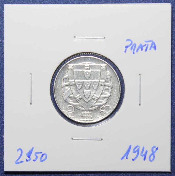 Moeda 2$50 1948 PRATA - RARA
