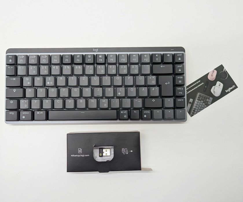 Klawiatura bezprzewodowa Logitech MX MECHANICAL MINI QWERTZ grafitowa