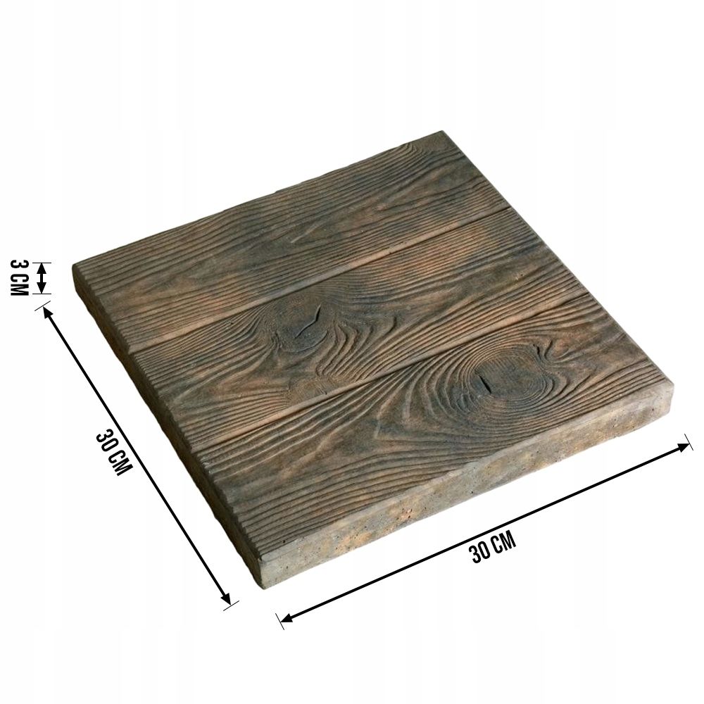 4 SZT Forma do płyt betonowych kostki deski 30x30