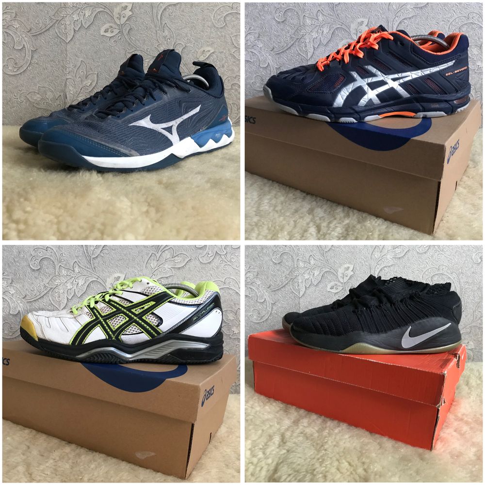 Дивіться усі фото, 12+ пар, кросівки Asics, р. 42,5 42 волейбол, теніс