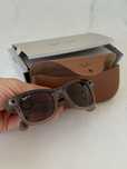 Ray-Ban Meta Wayfarer  | F Shiny Warm Stone | Polar Dusty Red