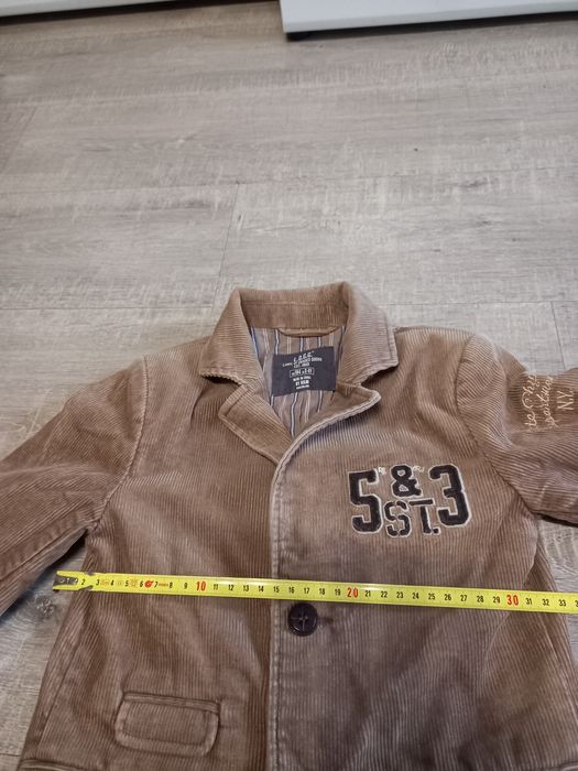 Elegancka marynarka sztruks 104 HM święta uroczystość akademia