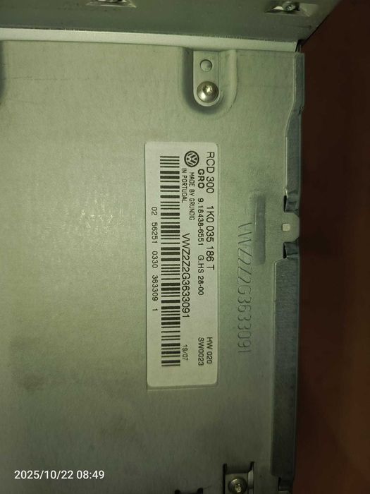 radio do volkswagena golfa 5