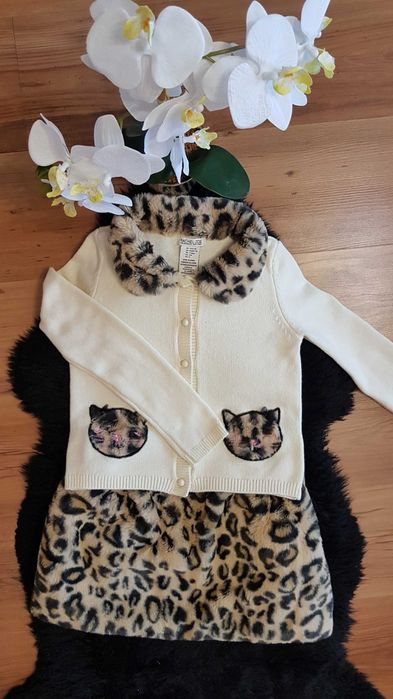 Cudny zestaw:) sweterek ze spódniczka RACHEL ZOE 128