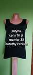 Czarny satynowy podkoszulek Dorothy Perkins rozm.38