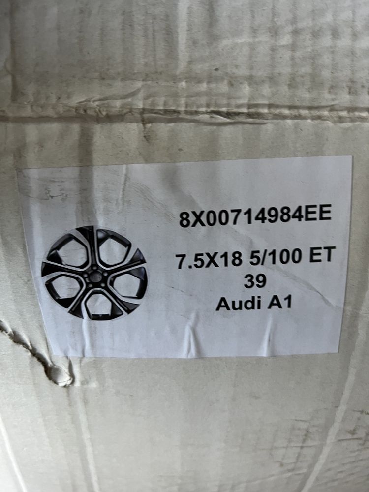 FELGI KOMPLET 5x100 AUDI ALU oryginał A1 A2 Seat VW