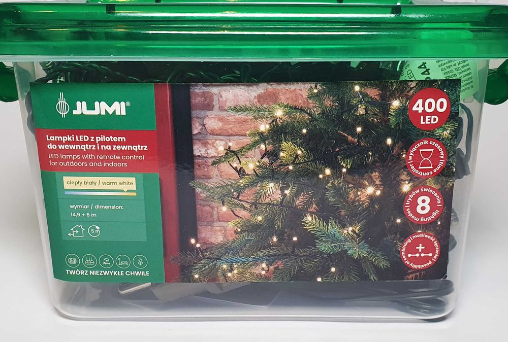 Nowe ozdobne lampki LED firmy JUMI: 2x 180 LED, 1x 400 LED