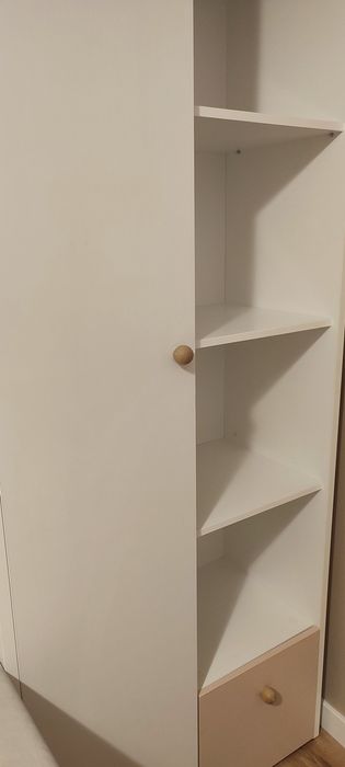 Regał szafa biało rozowa