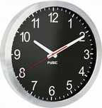 Duży Kwarcowy Zegar Ścienny 30 cm Aluminiowy Cichy Fysic Fk105