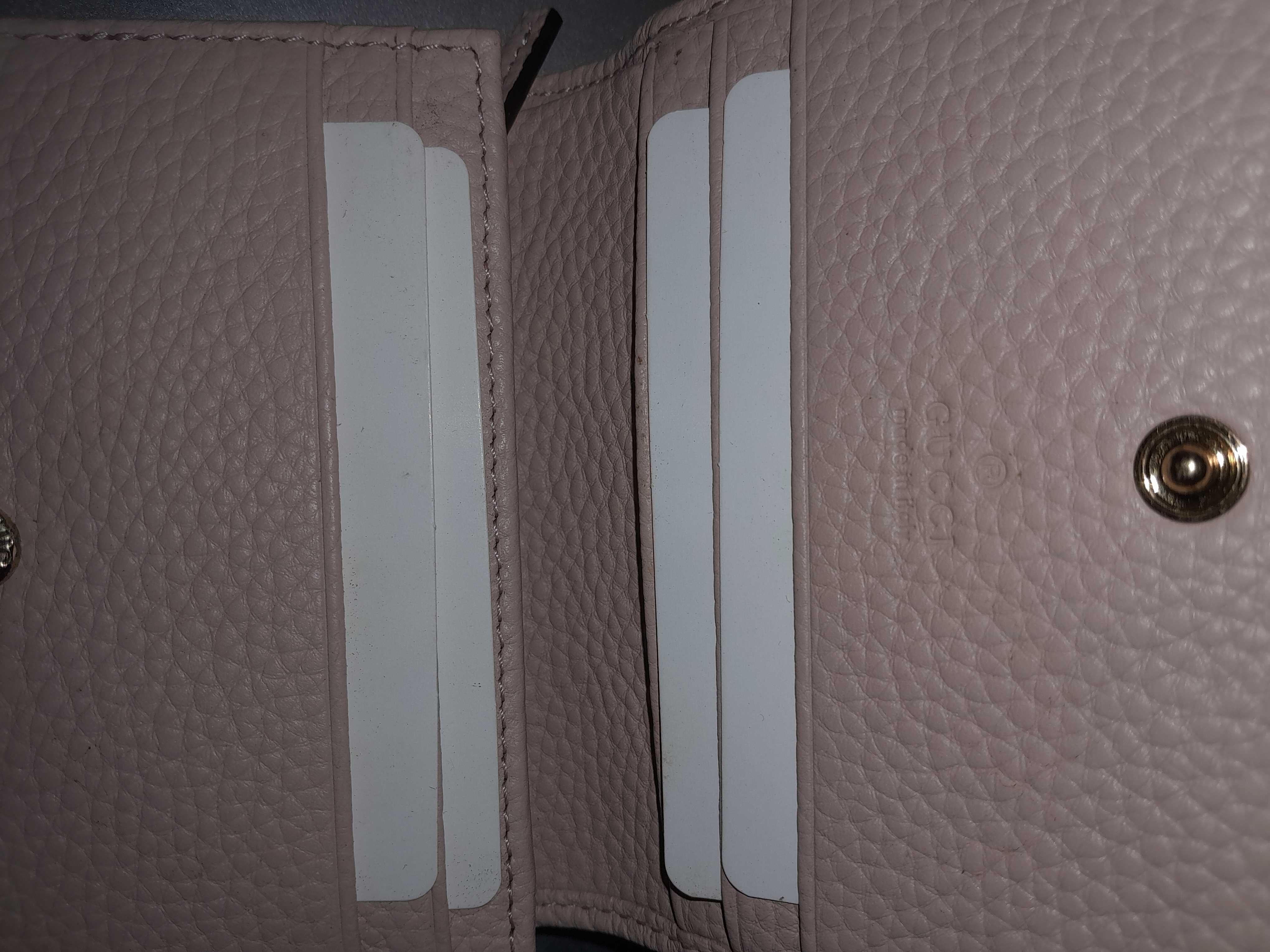 Gucci mammut card holder pink original