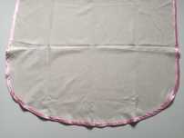 Obrus owalny jasny beż Zamszowy 180 x 95 cm