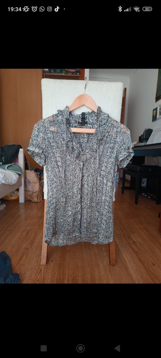 Camisa de manga curta Decenio
