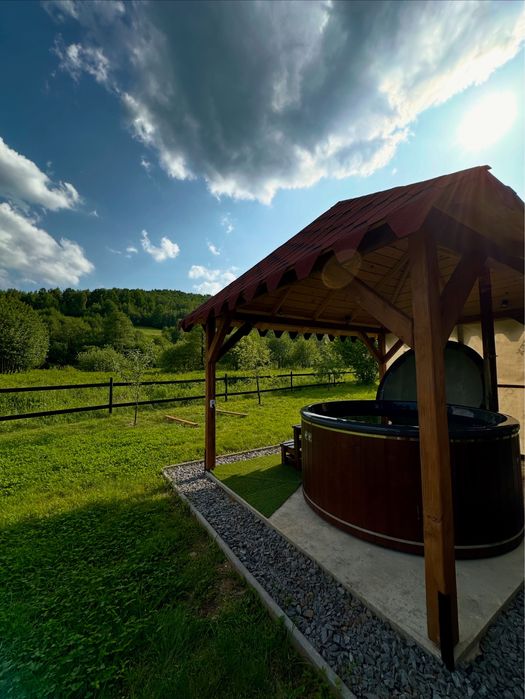 Відпочинок у Карпатах , ЧАН з гідромасажем, БАНЯ , БАСЕЙН на дворі