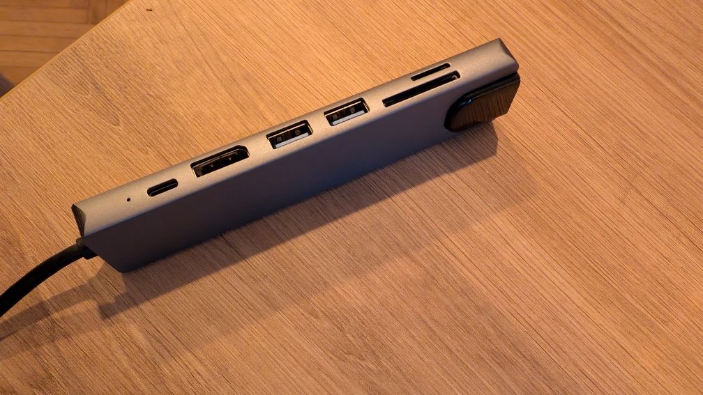 Hub adapter USB C dongle 8w1 display port 8k 144Hz RJ45