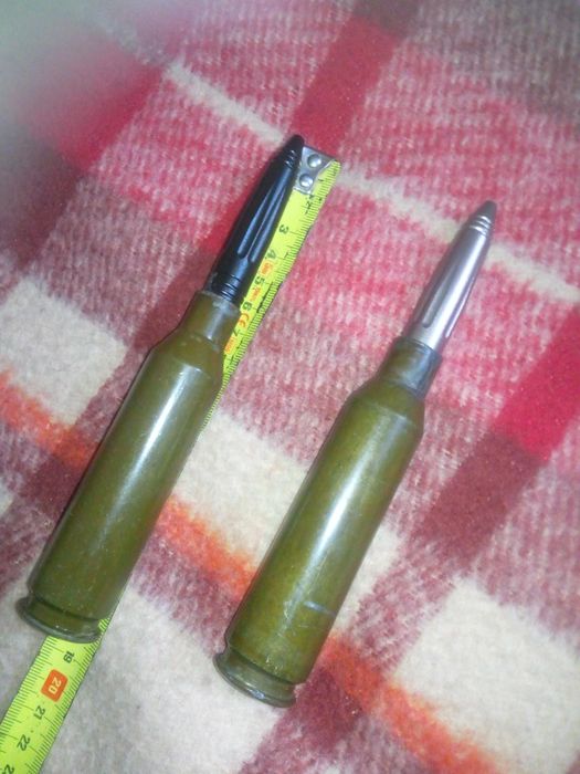 Długopis z wystrzelonej łuski