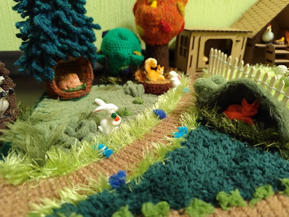 Розвиваючий килимок ферма