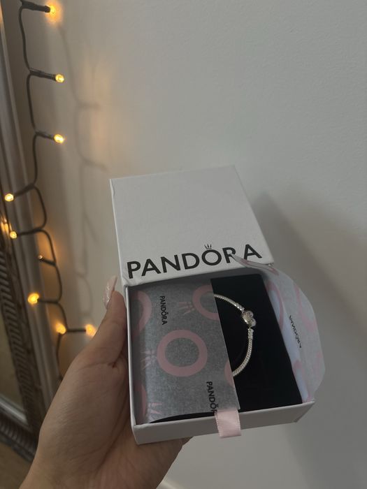 Pandora moments bransoletka modułowa nowa z pudelkiem srebrna