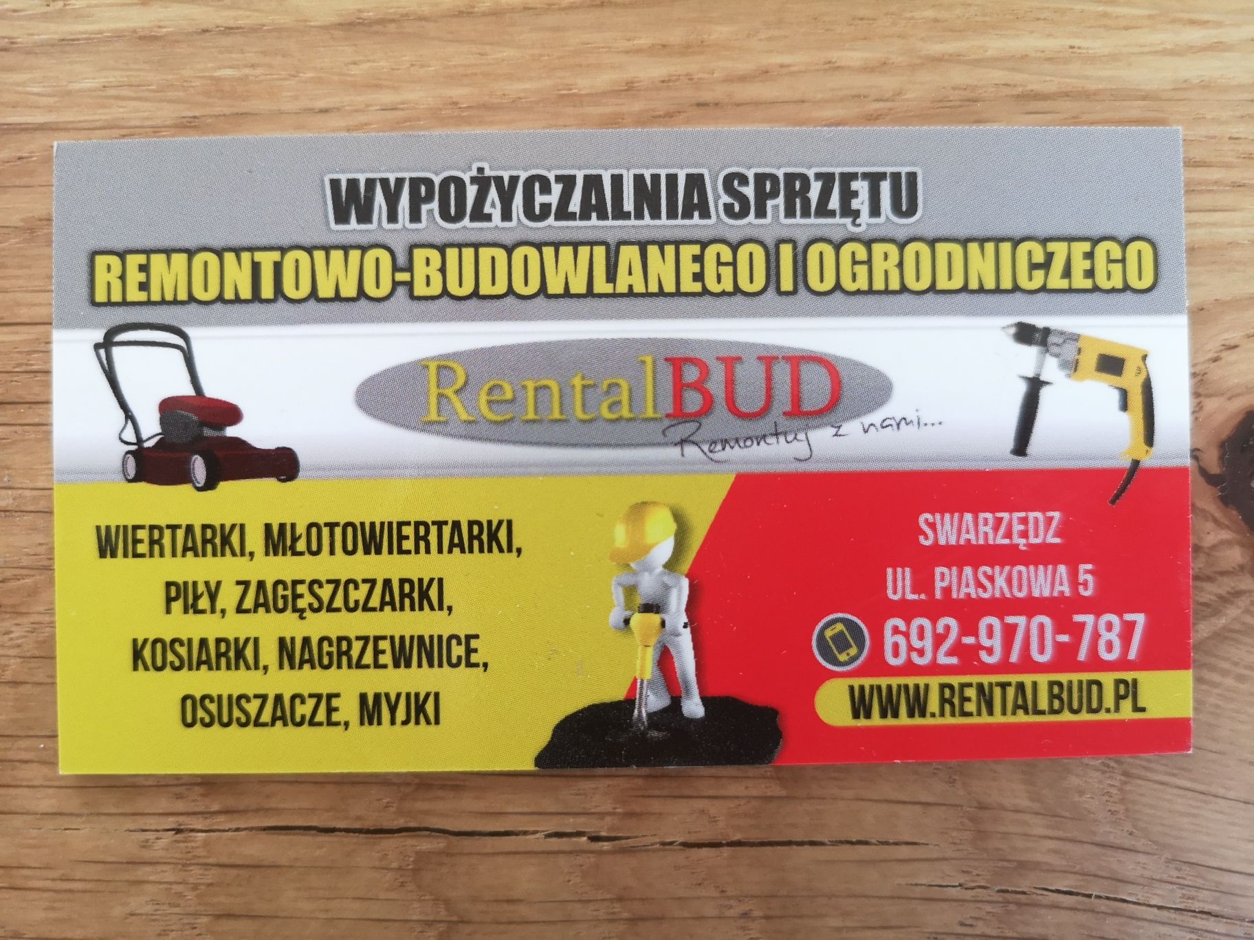 Wypożyczalnia narzędzi i sprzętu remontowego budowlanego Rentalbud
