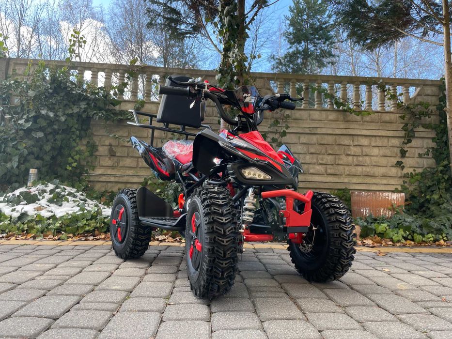 QUAD SPALINOWY 50cc / Pelikan Predator / Duże Koła Pilot Alarm Oparcie