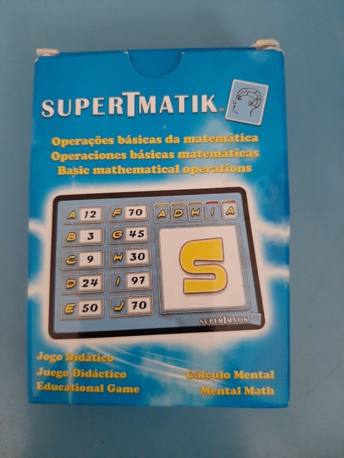 Jogo cartas escolar SuperTMatik Matemática