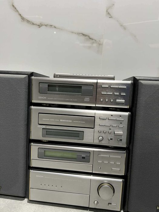 Wieża Denon wzmacniacz, radio, kaseta, CD, kolumny/Komis Krzysiek