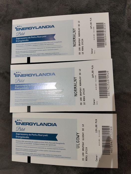 Bilety do Energylandii