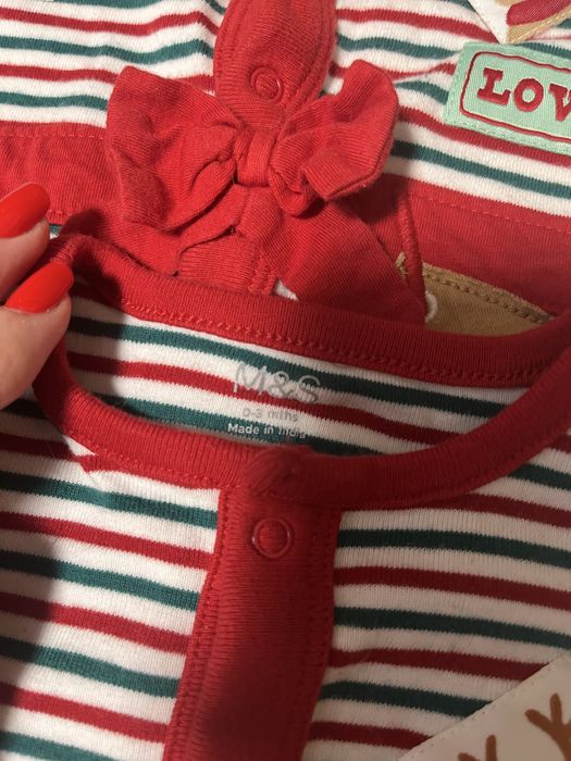 Новорічний костюм,  боді, сліп, чоловічок для малюка  на 3- 6