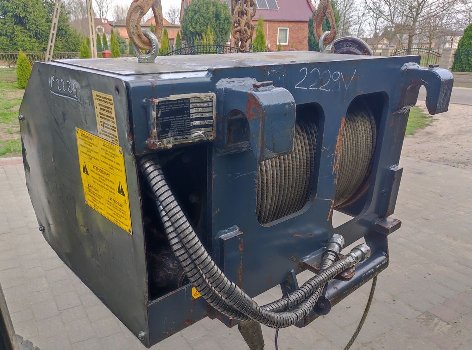 Merlo Wciągarka Hydrauliczna Treemme Hak Udźwig 3500kg Certyfikat