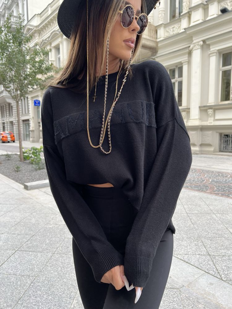 Sweter Pretty La Manuel czarny uni