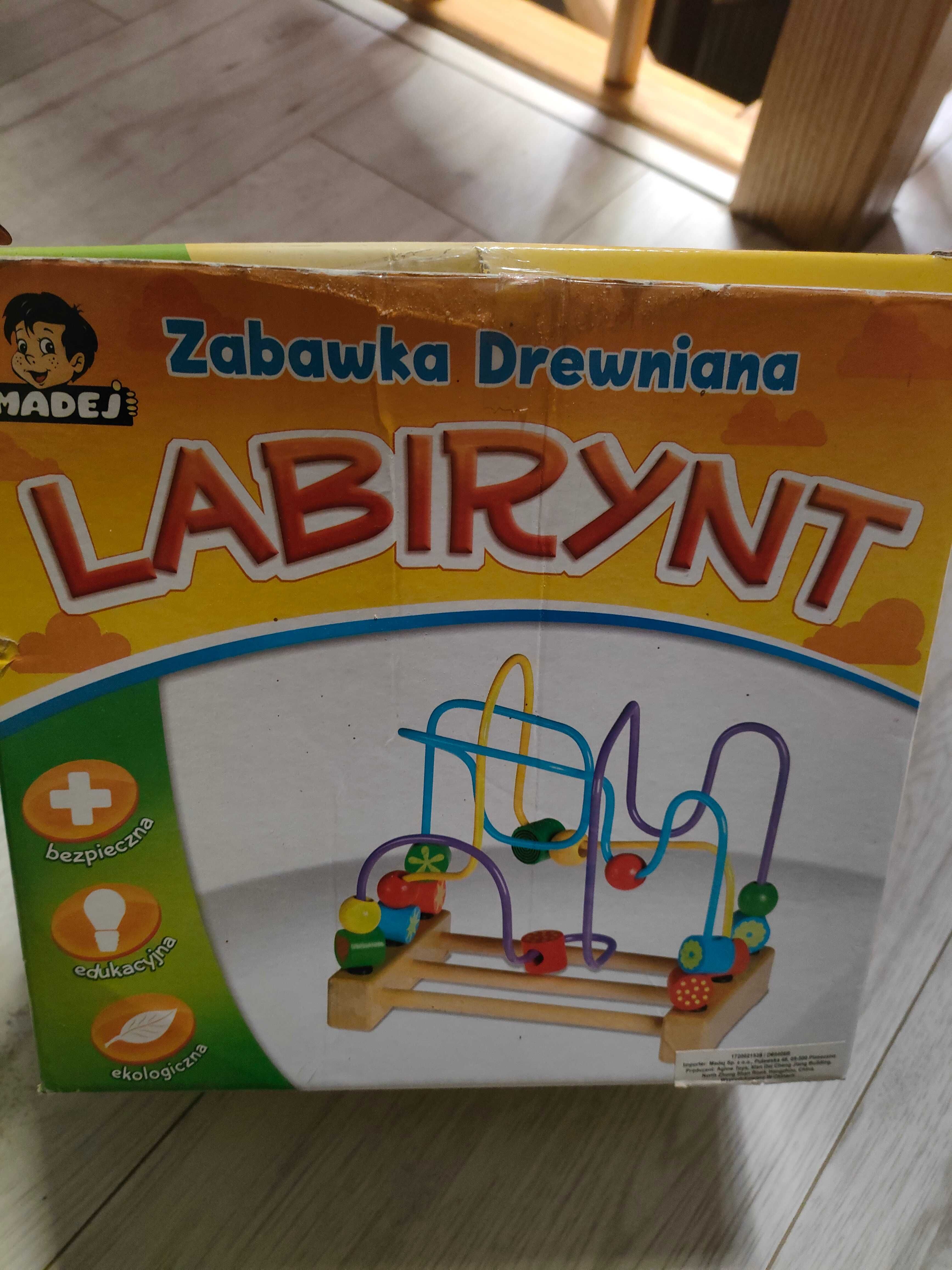 Labirynt zabawka drewniana. Madej.