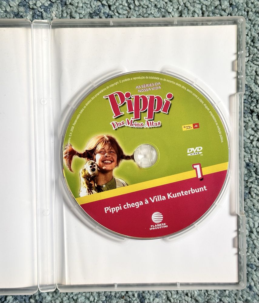 2 DVDs Pippi das Meias Altas