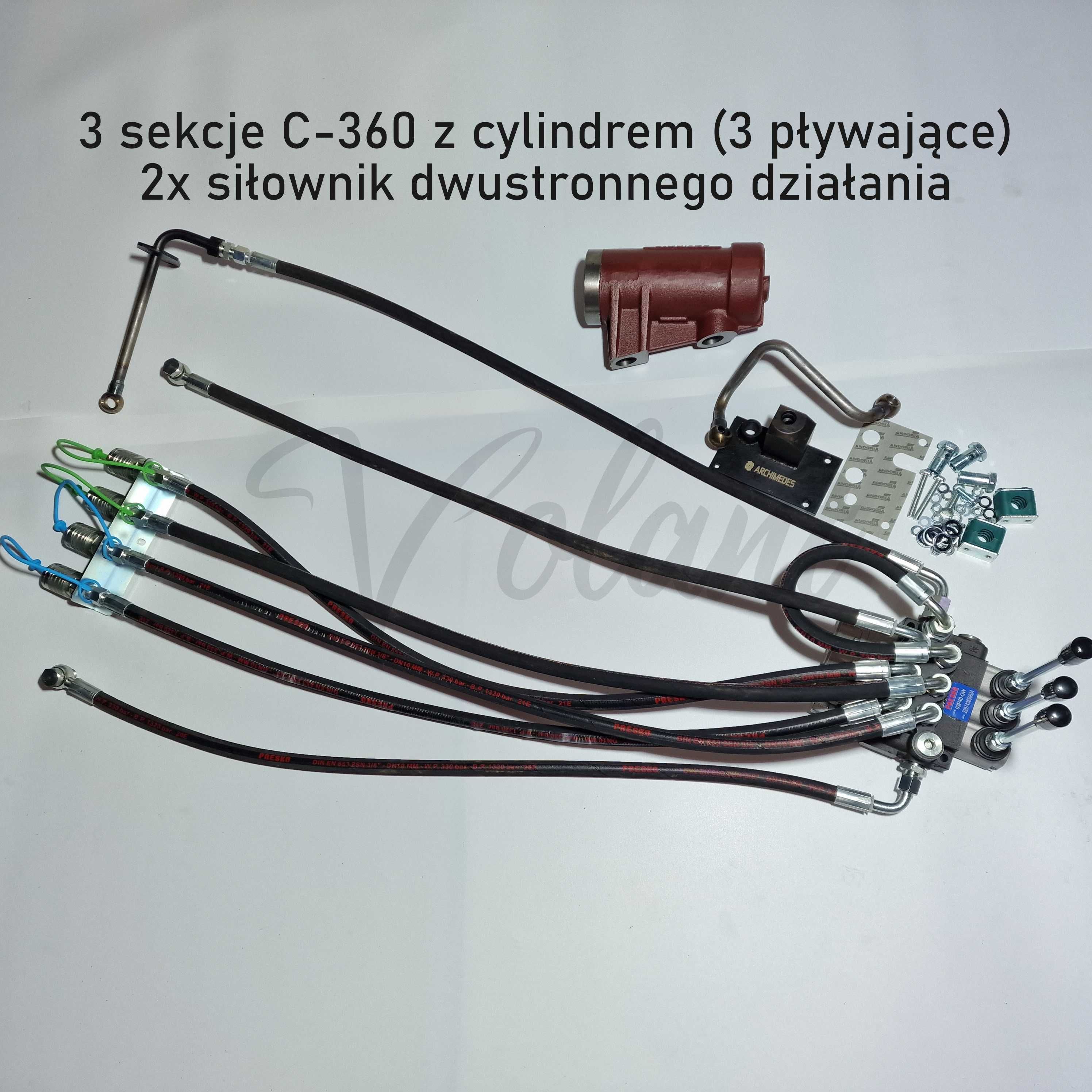 Rozdzielacz 3 Sekcyjny Ursus C-360 Zewnętrzny Cylinder Hydrauliczny