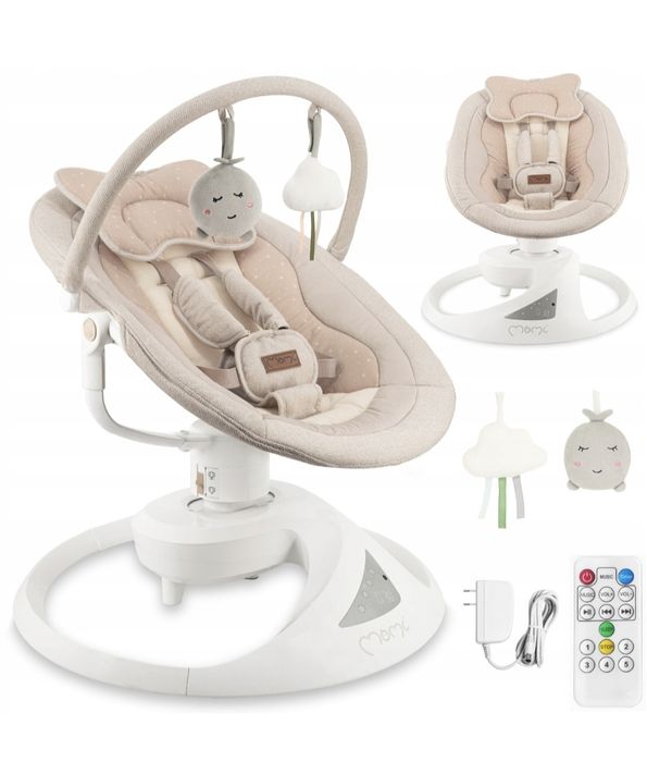 Bujak elektryczny huśtawka MoMi z pilotem głośnik bluetooth
