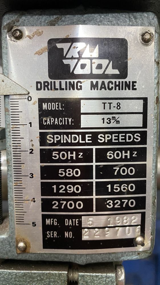 Engenho de furar tru tool monofasico