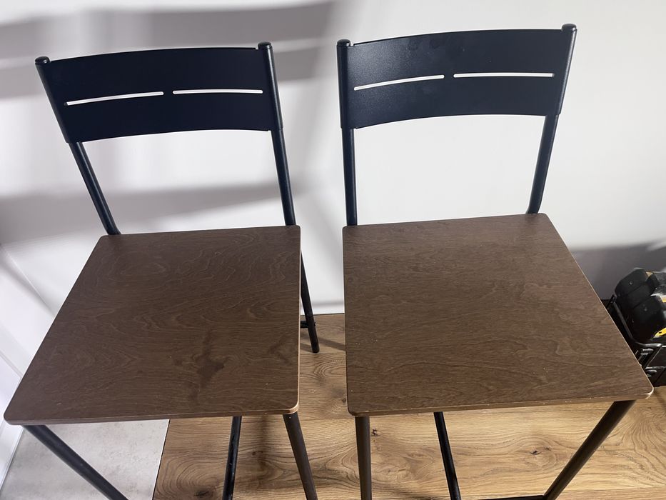 Trzy hokery hoker krzesło ikea