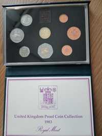 Estojo moedas. United Kingdom Proof Coin Collection. 1983. Royal Mint.