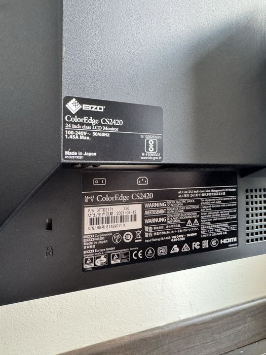 Eizo coloredge 2420 | 314 godzin pracy | jak nowy | monitor graficzny