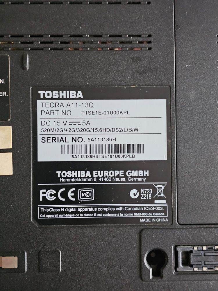 Toshiba Tecra A11- 13Q