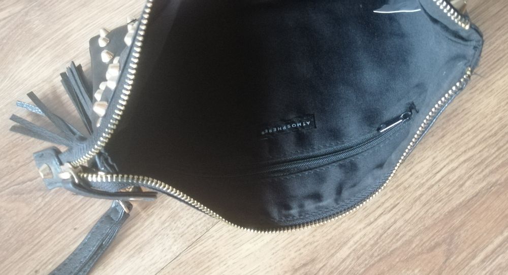 Torebka damska kopertowa kopertówka ćwieki nowa