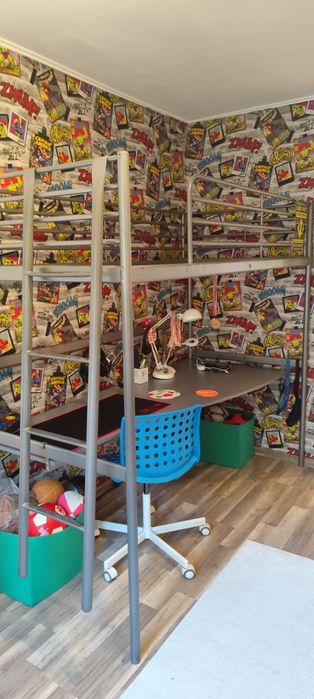 Łóżko na antresoli 90×200