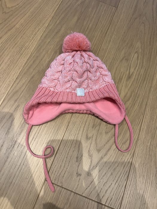 Czapka zimowa Reima Paljakka 50cm, wełna merynos+polar, sunset pink