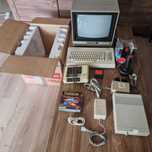 Commodore c64, Monitor 1702 BOX  + 22 Gry, Magnetofon, Stacja dysków