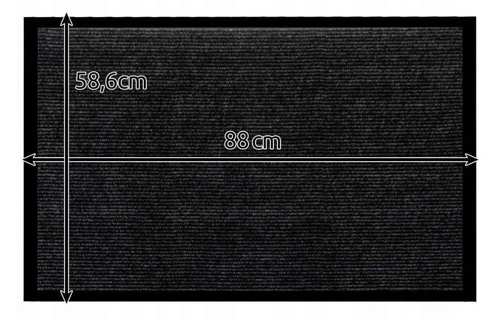 Wycieraczka Pod Drzwi Antypoślizgowa XL 58,6x88 cm Ruhhy