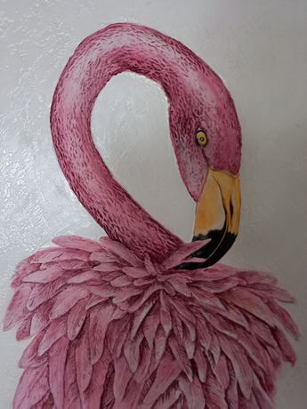 Фламинго барельеф