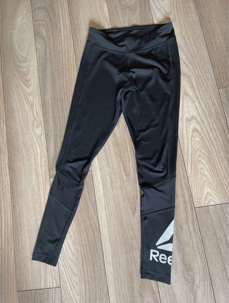 Czarne legginsy sportowe Reebok