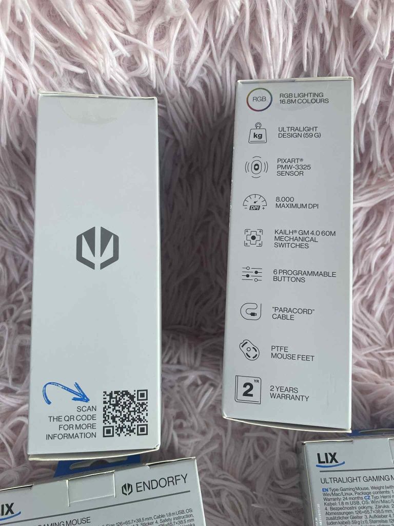 Nowe myszki Gamingowe Endorfy Lix GWARANCJA PRODUCENTA