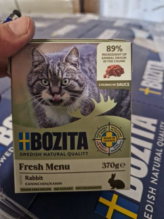 36szt,karma dla kota Bozita 370g.Jagniecina,dziczyzna, wołowina,indyk