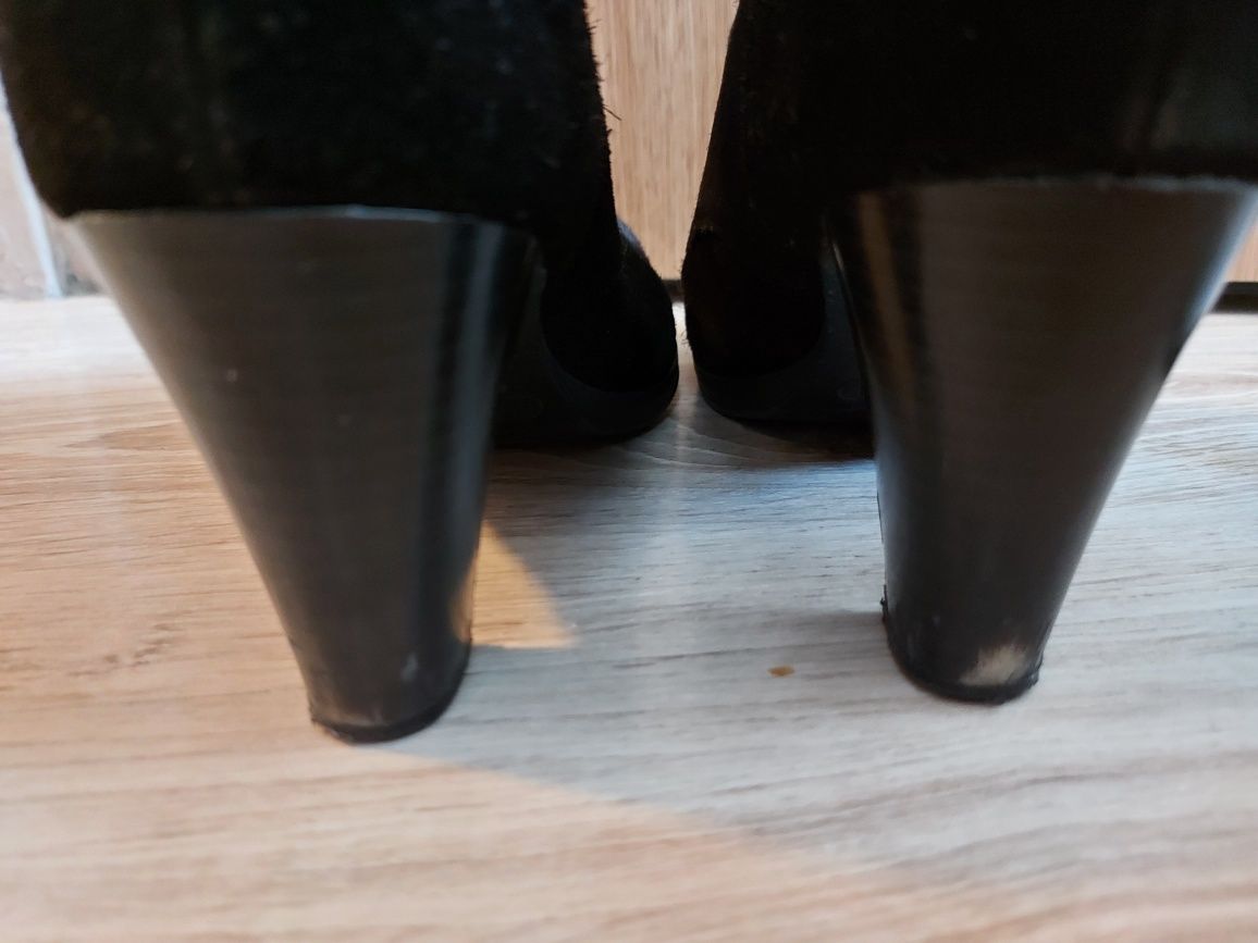 Damskie buty wiosenne botki zamsz Pier One r. 39