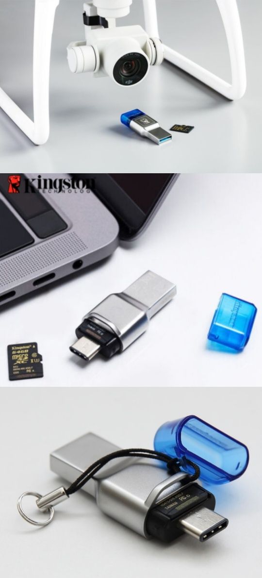 Карта пам'ятi 3в1, SanDisk Extreme 256GB +кардрiдер Kingston +кейс JJC