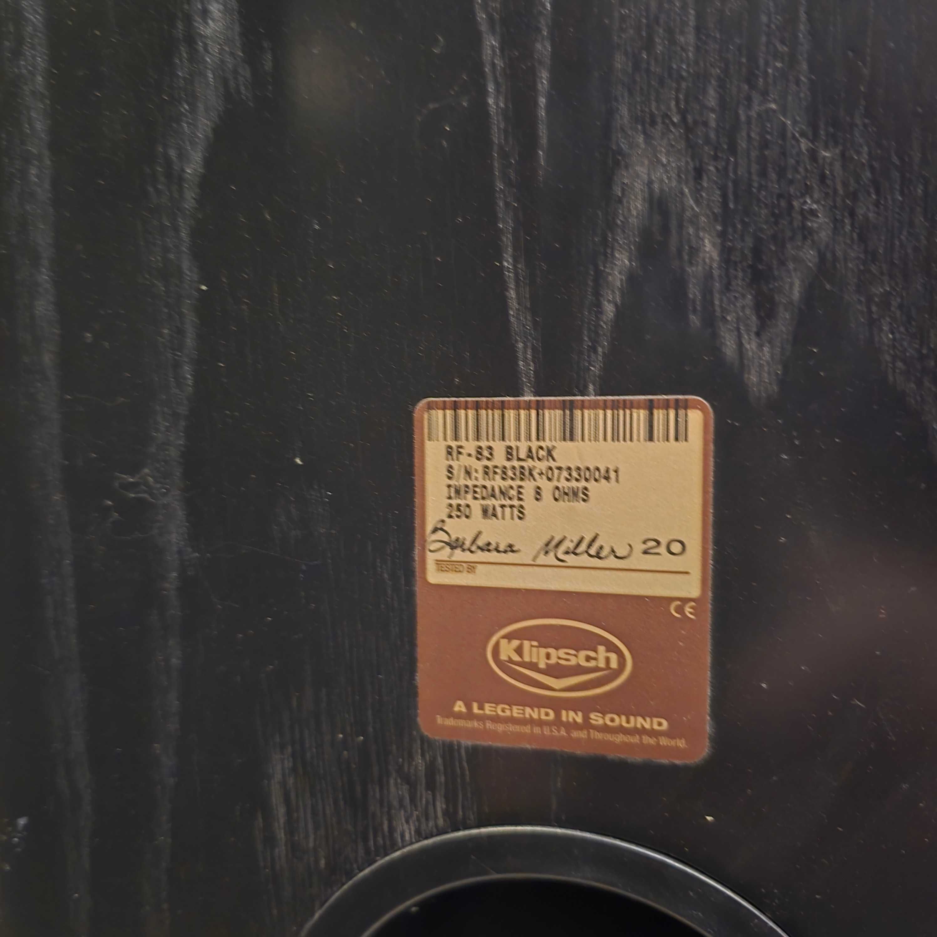 kolumny podłogowe Klipsch RF 83 black